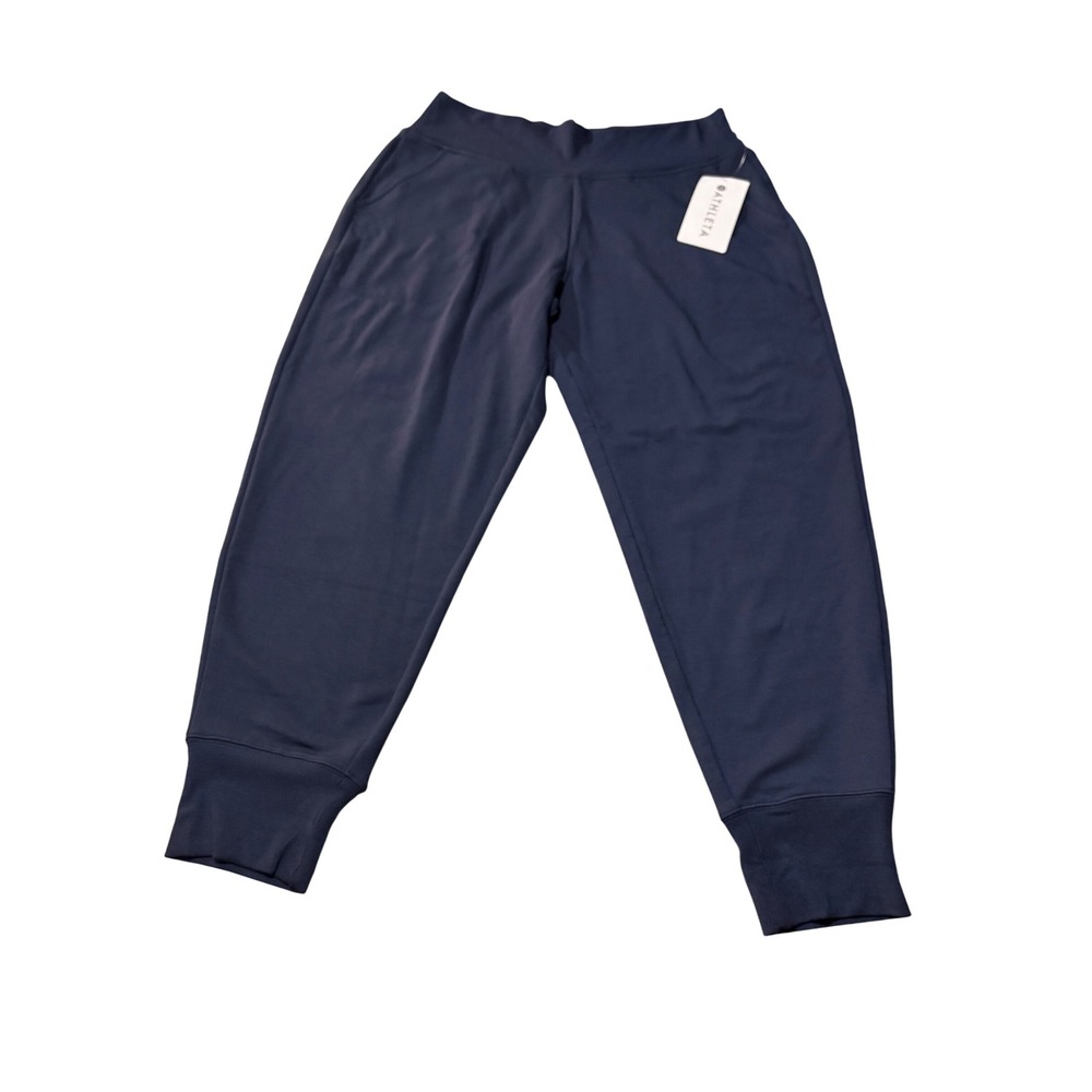NWT Athleta Coaster Luxe Jogger Navy Nirvana Brushed High Rise Pants
Women's L